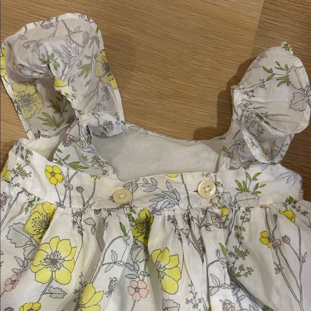 GAP Kids White and Yellow Floral Dress - Picture 5 of 6